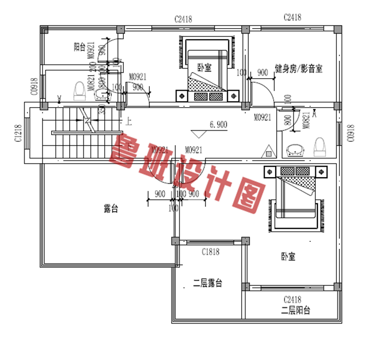 新中式农村三层楼设计图