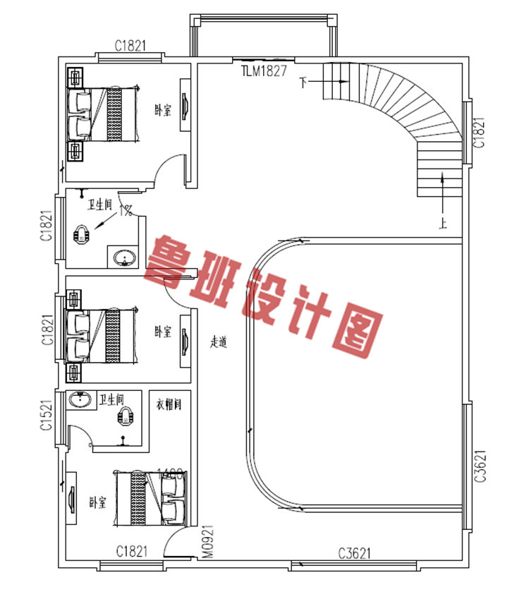 高端大气四层小别墅设计图