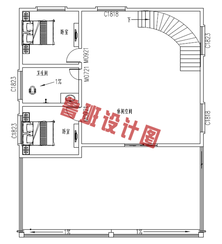 高端大气四层小别墅设计图