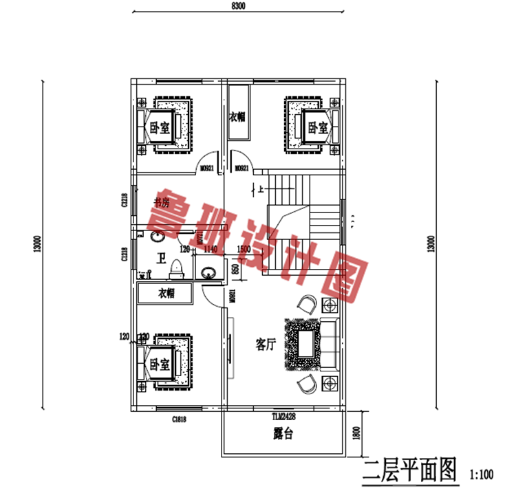 三层自建房屋自建别墅设计图