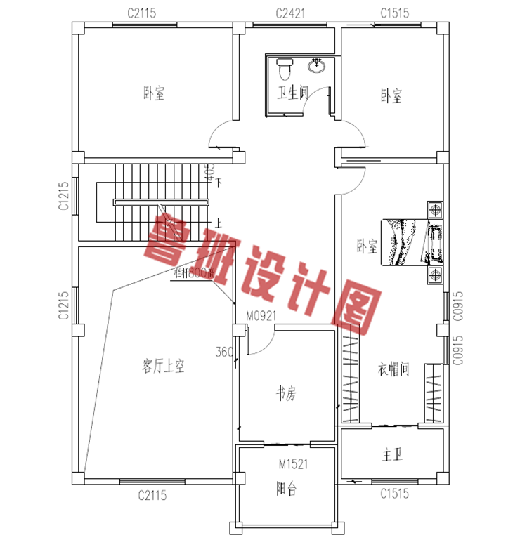 经典三层欧式造型别墅图纸