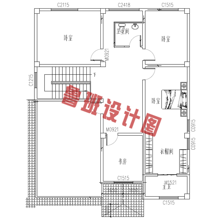 经典三层欧式造型别墅图纸