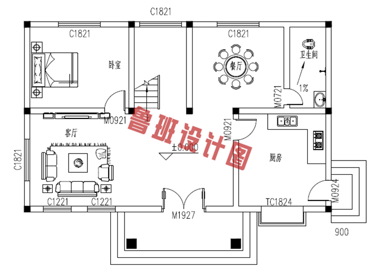 新农村两层楼房设计图