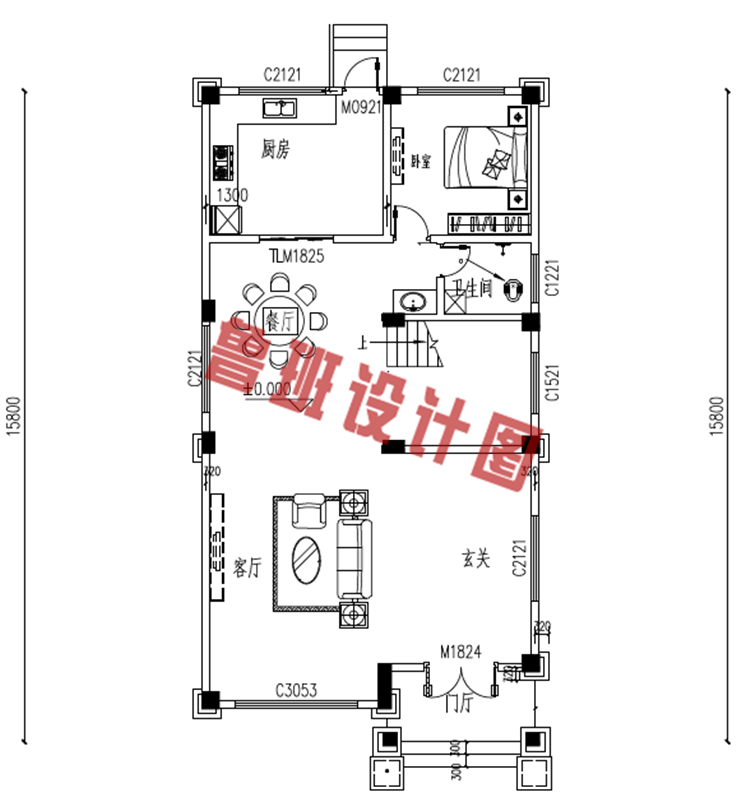 欧式农村三层小别墅设计图