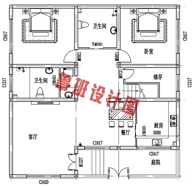 最新三层自建房屋设计图纸