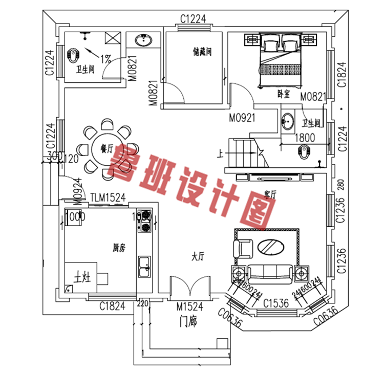 经济实用型二层农村小别墅设计图