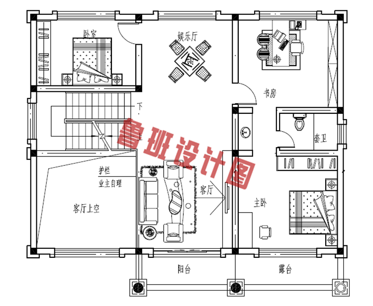 两层半30万农村自建房别墅设计图纸