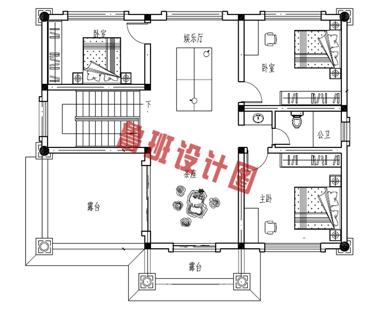 两层半30万农村自建房别墅设计图纸