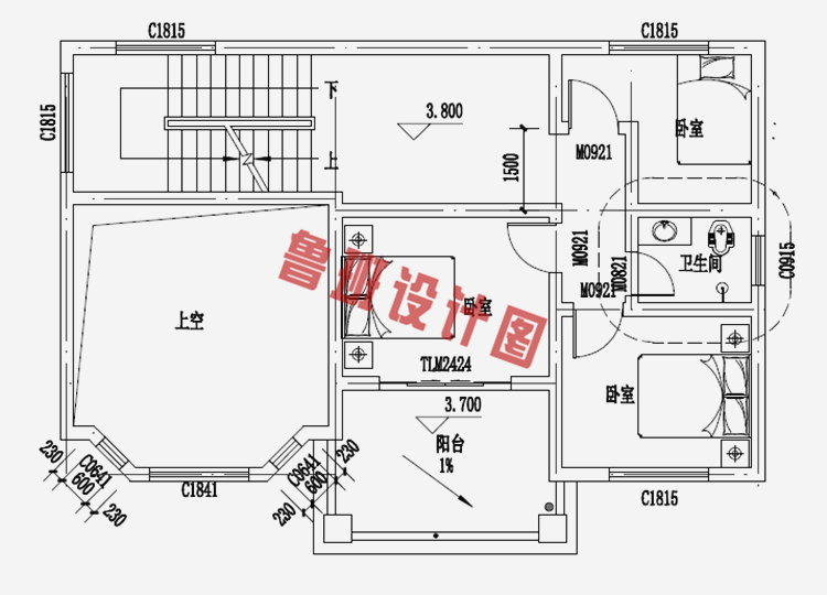 经典二层100平米左右新农村房屋设计图纸及效果图