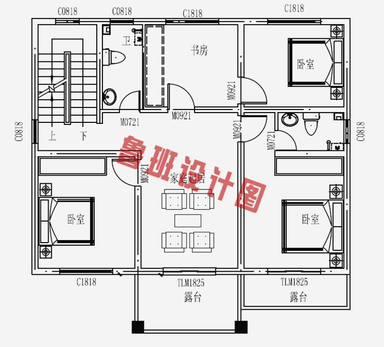 最新潮的90平方米三层房屋设计图