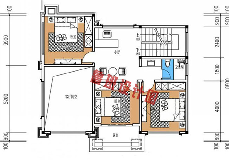 农村三层楼房新款图片二层户型图