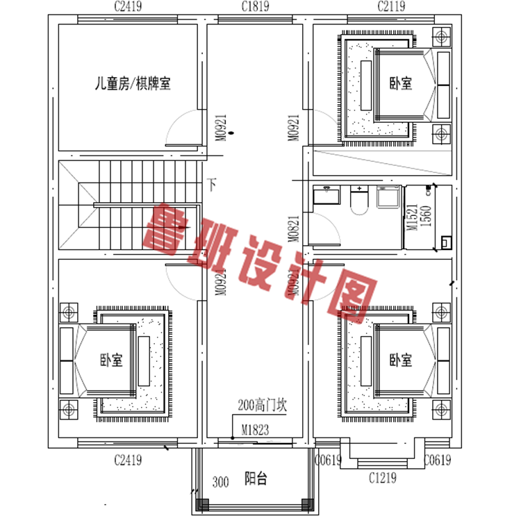 简单易建农村二层小楼图