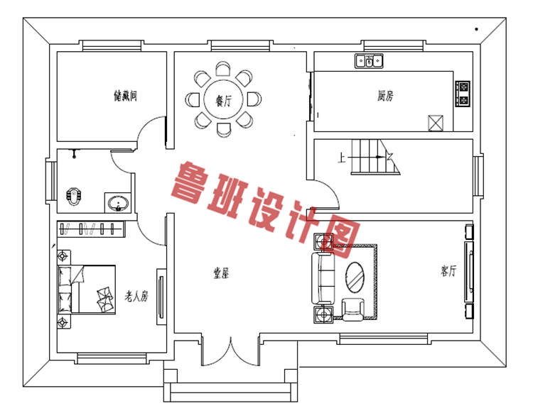 120平米农村房屋设计图