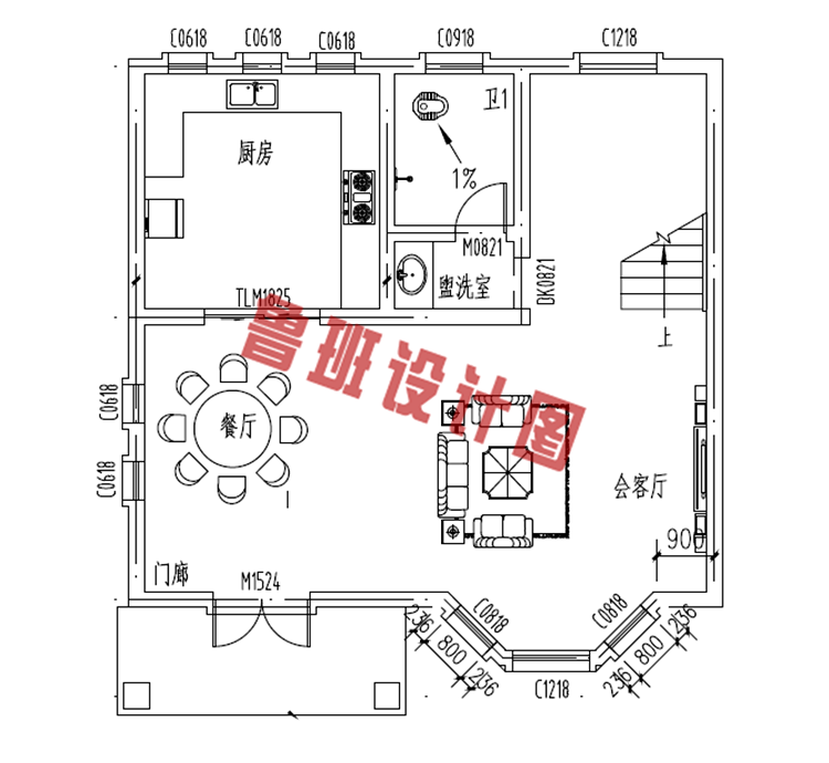 80平方米二层房屋设计图