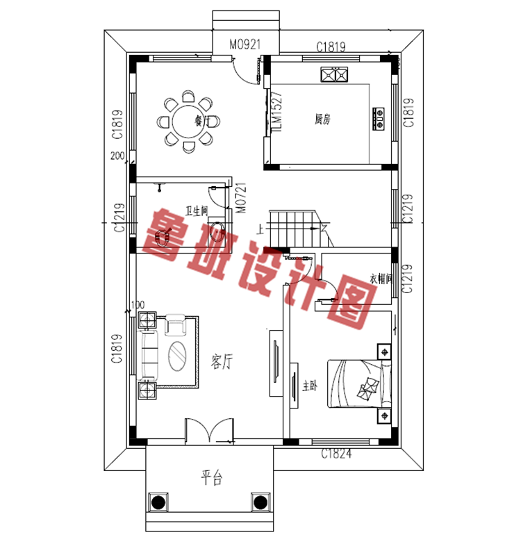 三层带露台21万别墅设计图