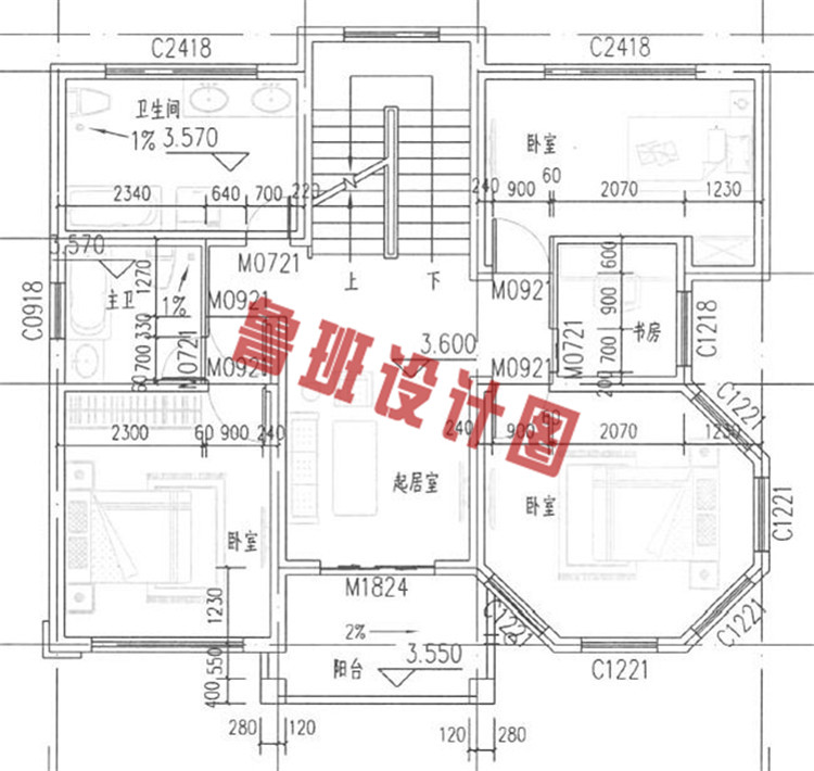 115平漂亮的三层别墅设计方案