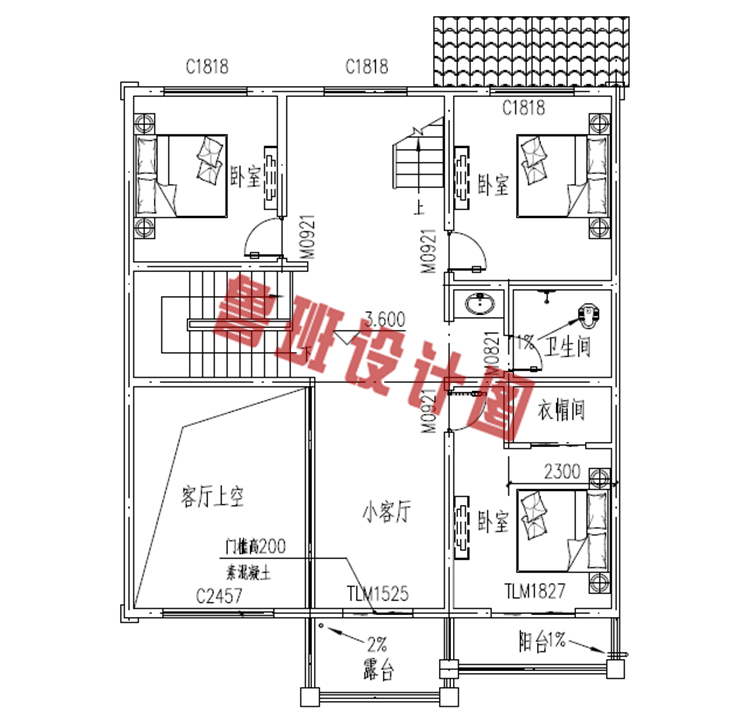 三层新农村小别墅设计图纸