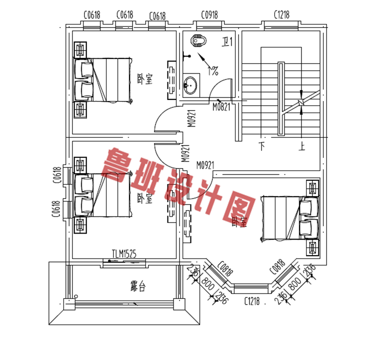 农村13万元二层小楼二层户型图