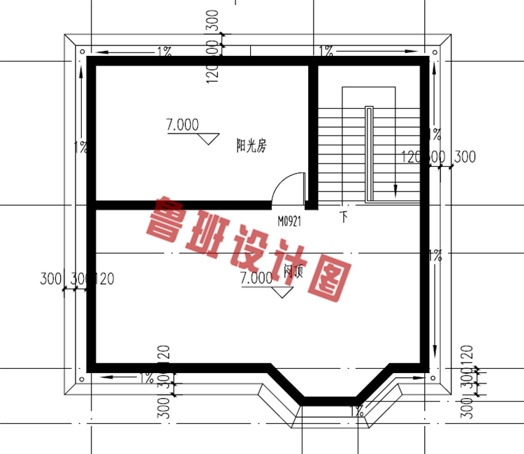 农村13万元二层小楼屋顶图