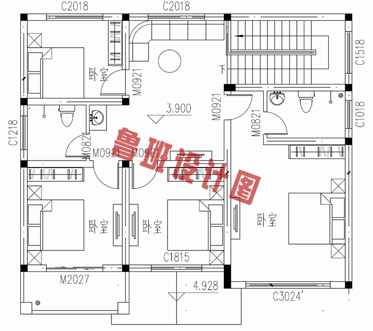 120平米左右农村房屋设计图