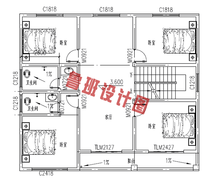 简单质朴三层新农村小别墅设计图纸