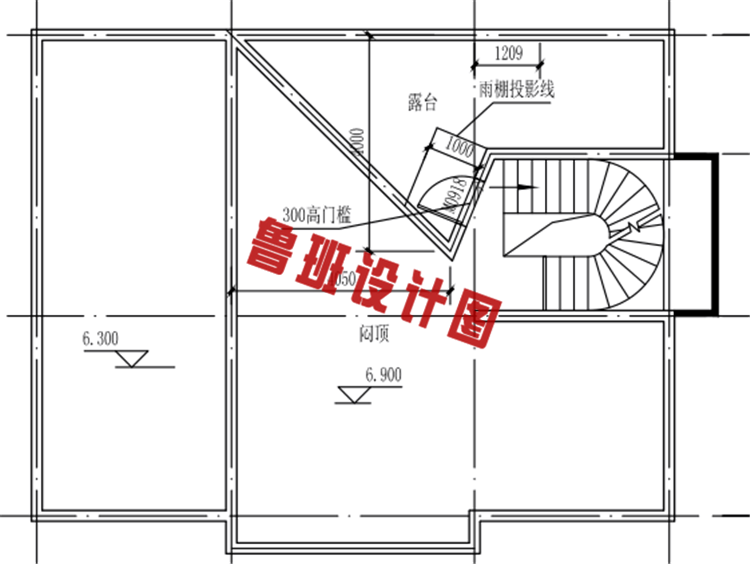 时尚创意型二层小别墅设计图