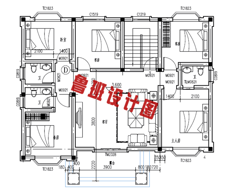 二层楼房设计图