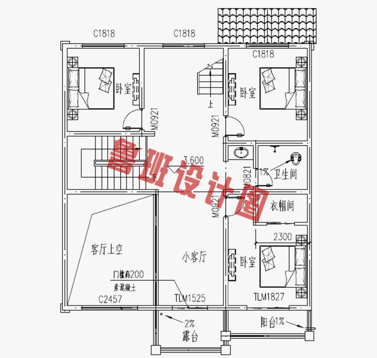 三层新农村小别墅设计图纸