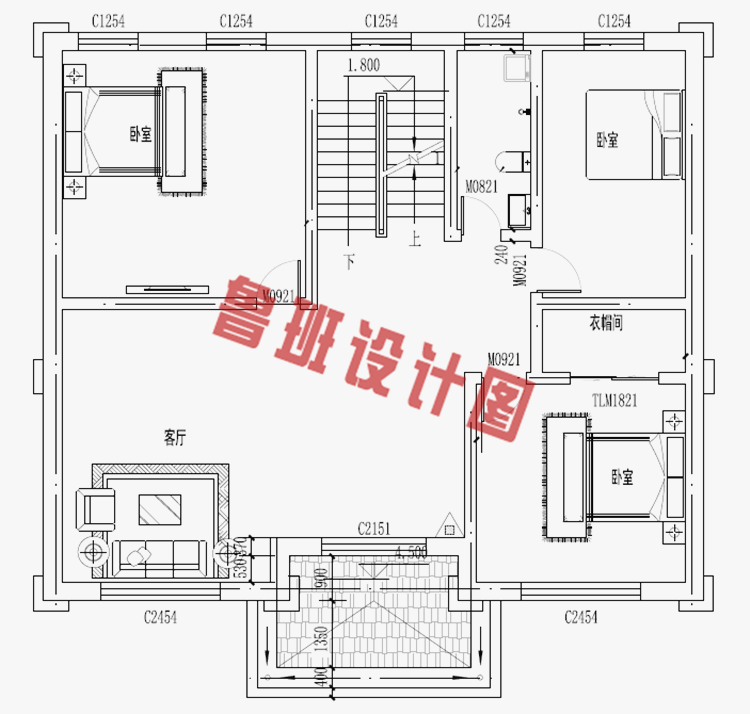 三层豪华大气新农村房屋设计图