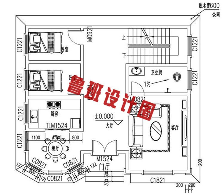 90平小户型四层房屋设计图
