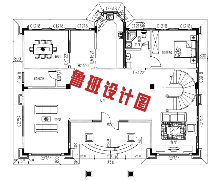 大气豪华四层别墅设计图纸