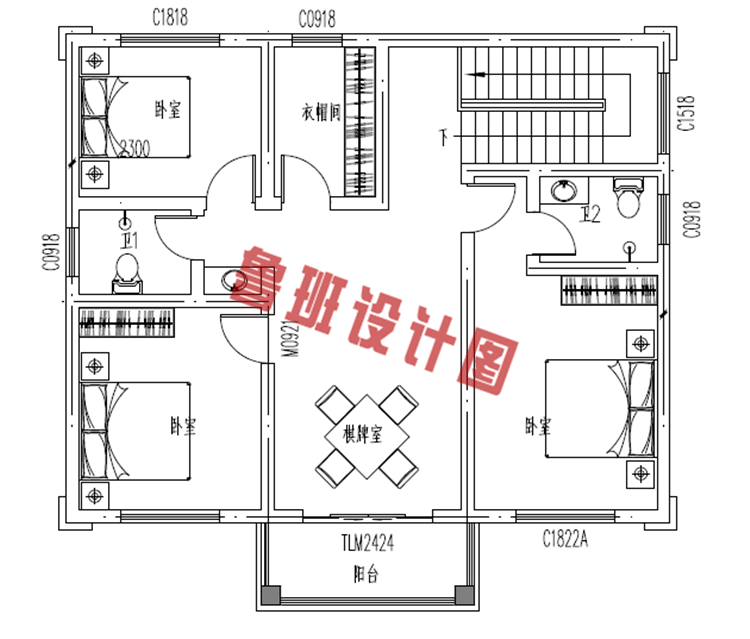 100平米左右欧式二层小别墅