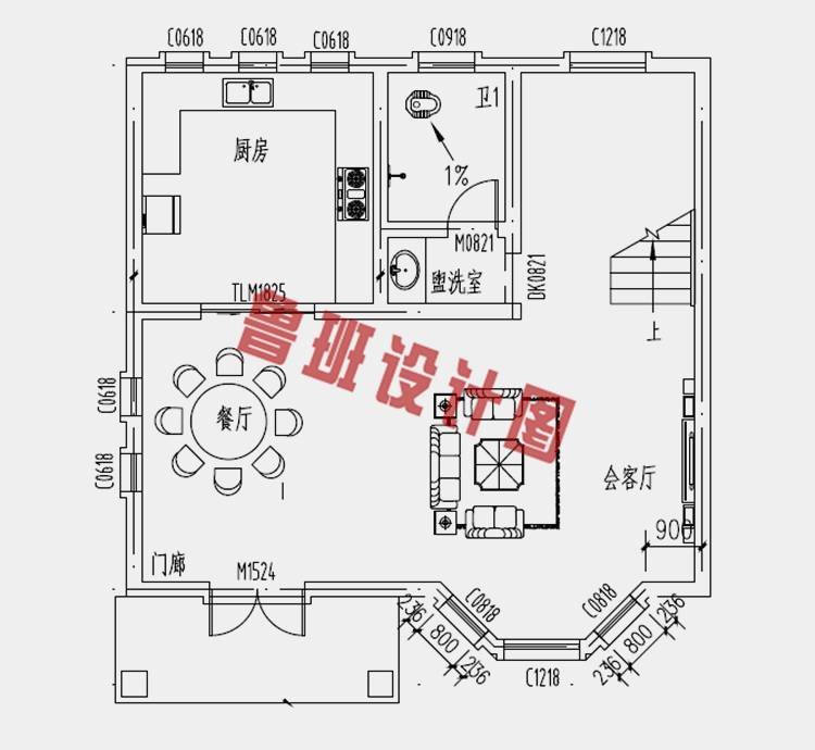 80平方米二层房屋设计图