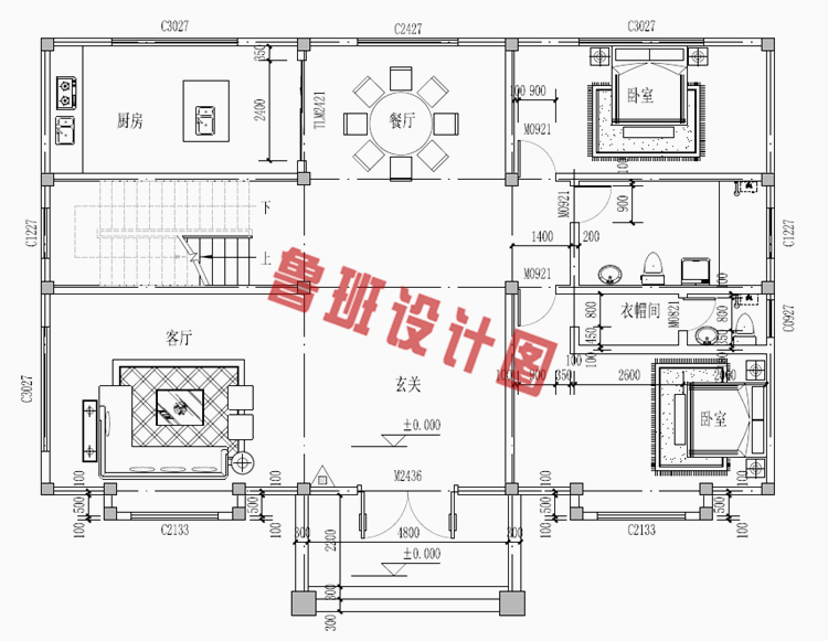 私人二层农村小楼设计图