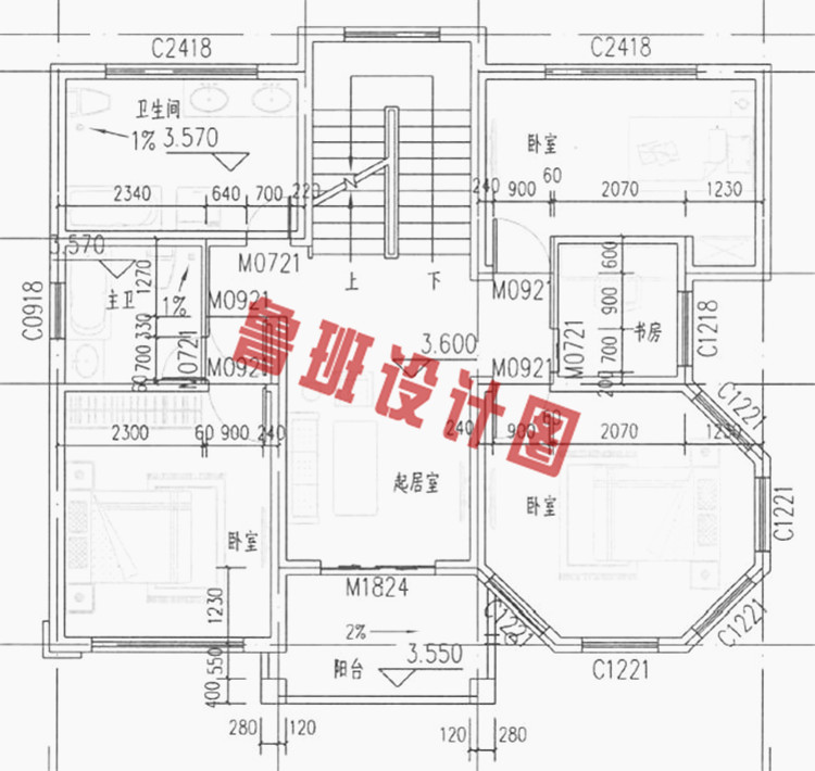 115平漂亮的三层别墅设计方案