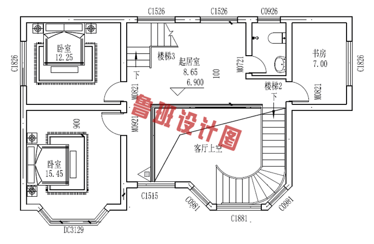 三层农村盖房设计图