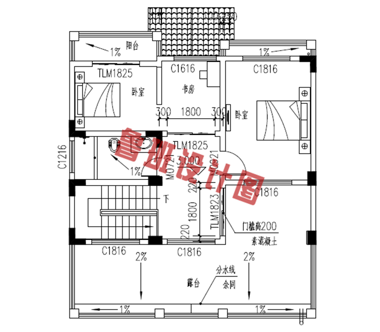 100平米左右简单实用的二层楼房设计图