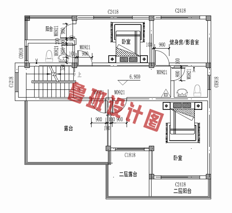 新中式农村三层楼设计图