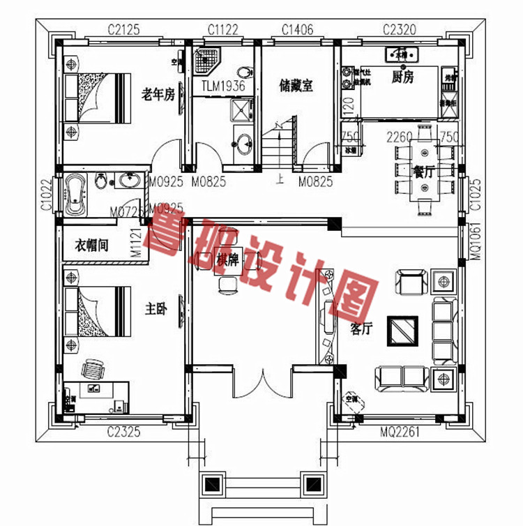 简欧复式四层别墅设计图