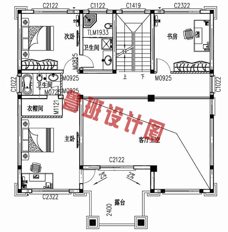 简欧复式四层别墅设计图