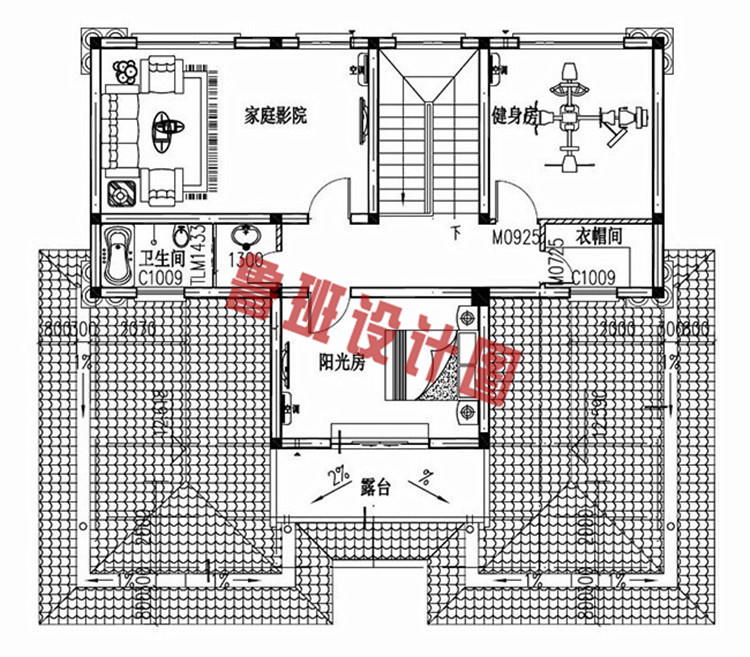 简欧复式四层别墅设计图