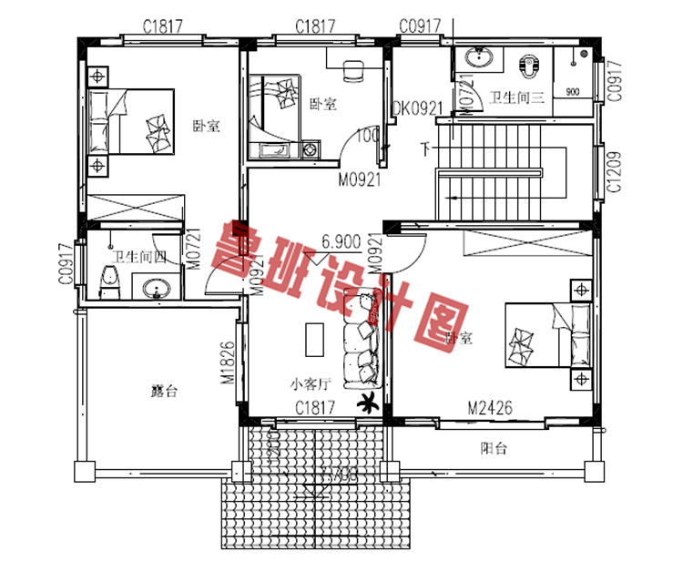 12x10米农村建房图纸