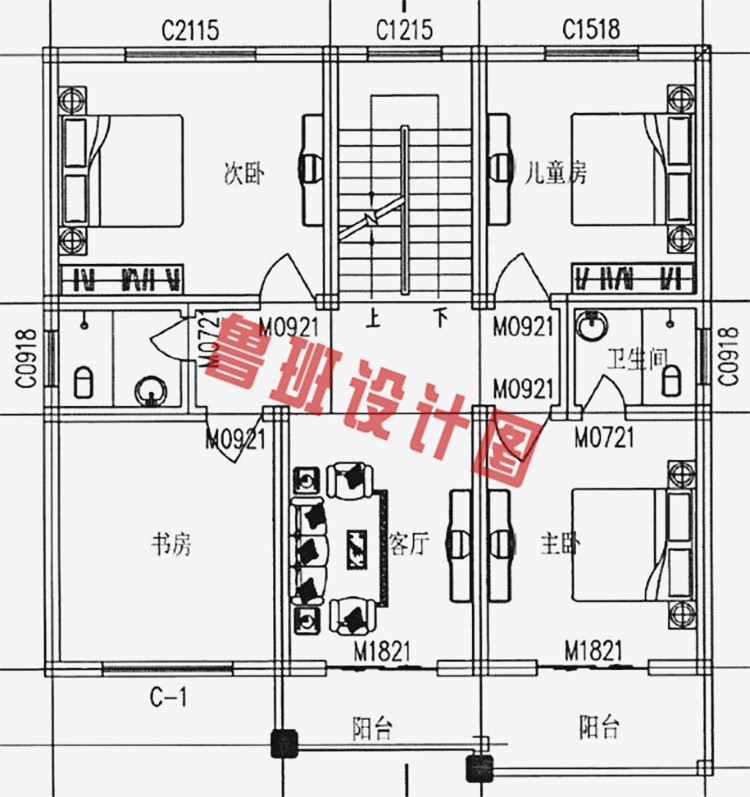 农村自建三层别墅设计图