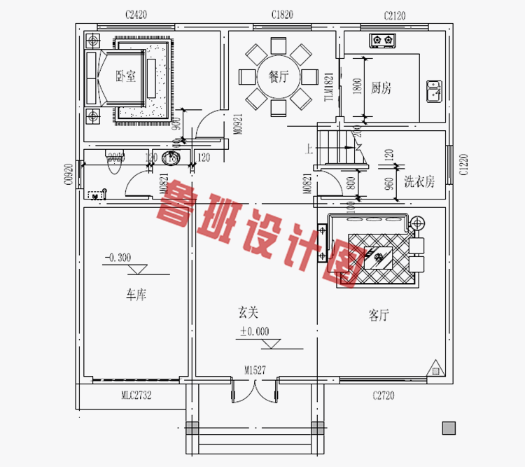 农村三间两层楼房设计图