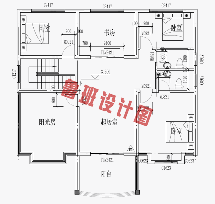 两层新农村楼房图纸