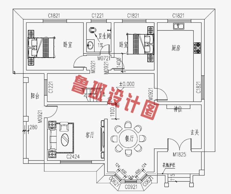 二层农村小别墅设计图