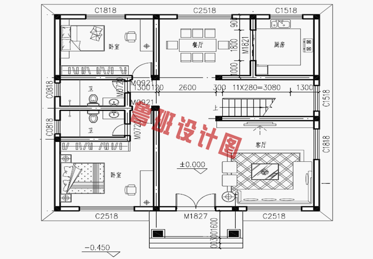 20万左右普通农村房子设计图