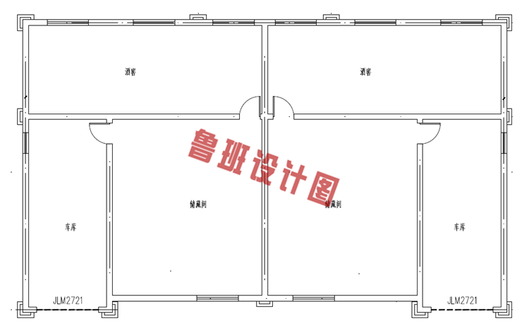 带地下室双拼三层小别墅