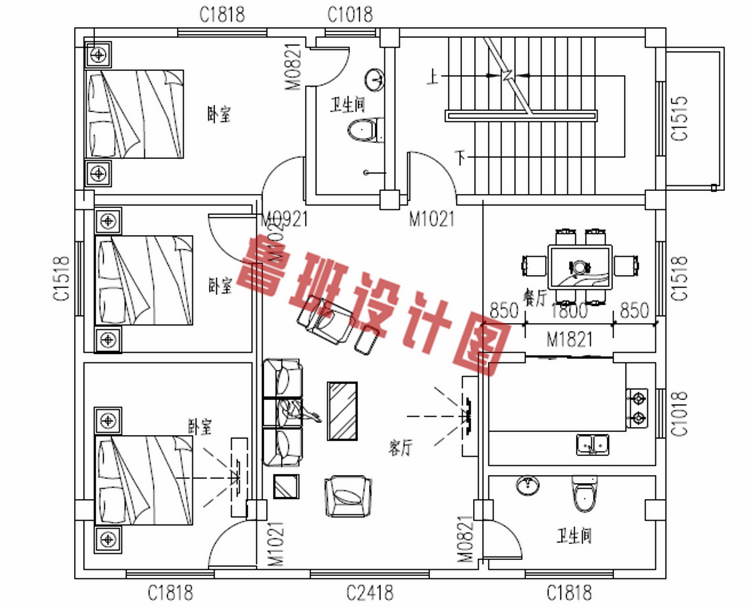 三层农村小别墅设计图