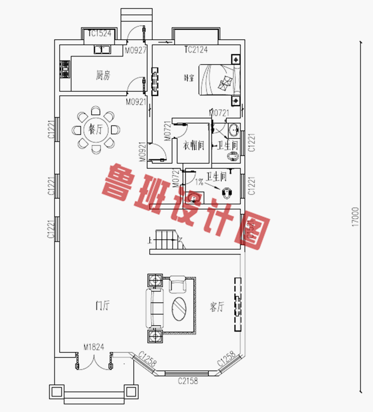 农村二层小别墅自建房屋设计图